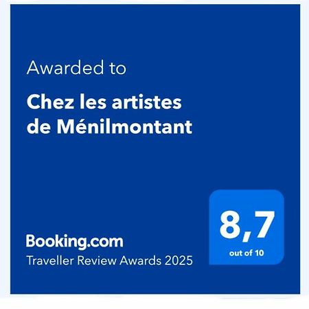 Ferienwohnung Chez Les Artistes De Menilmontant Paris Exterior foto